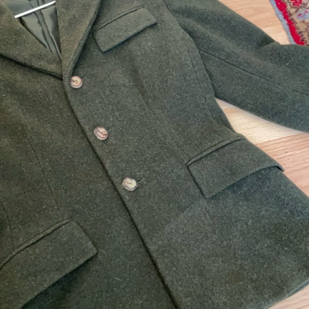 Ralph Lauren, Purple Label Dark Green Blazer. - Picture 3 of 6